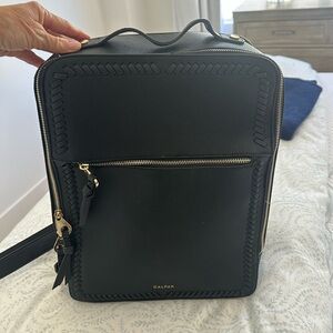 Calpak Kaya leather laptop backpack
